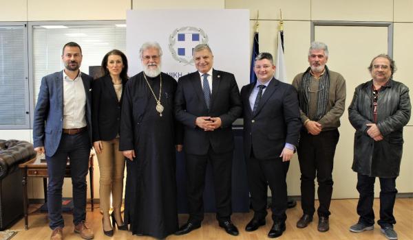 Οδοποιία,όμβρια,παιδικές χαρές, Άγιος Βλάσης και Ευαγγελίστρια τέθηκαν στη συνάντηση Γ.Πατούλη με Σπ. Βρεττό και Μητροπολίτη Αθηναγόρα