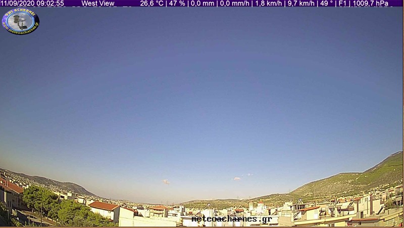 Meteoacharnes: Στους 33 βαθμούς η μέγιστη θερμοκρασία. Η πρόγνωση για Αχαρνές, Ίλιον & Φυλή