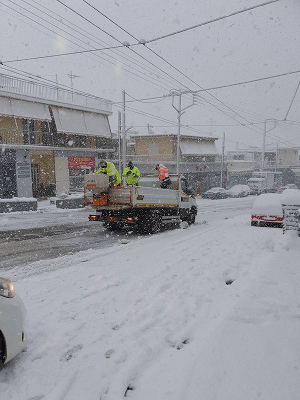 χιόνι, συνεργεία, κακοκαιρία, Δήμος Ιλίου,
