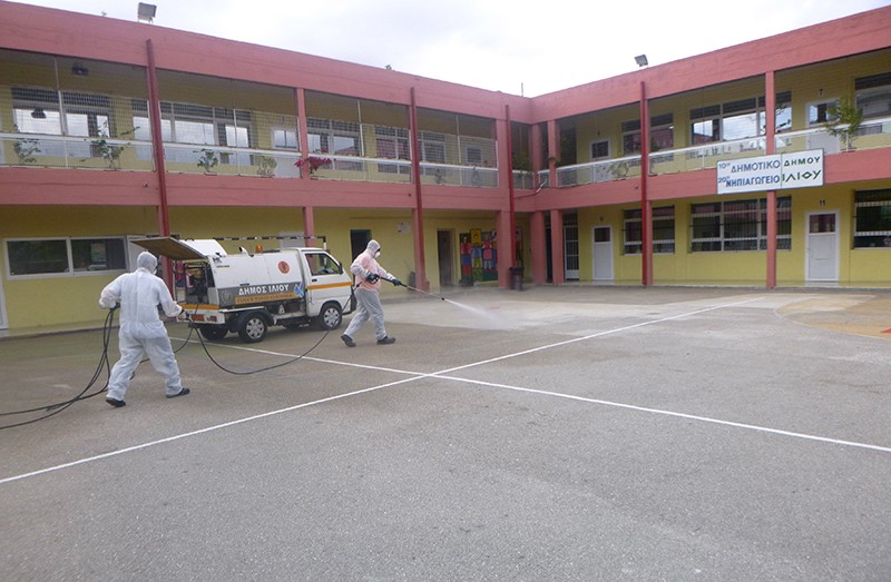 Σχολαστική απολύμανση σε σχολεία και παιδικούς σταθμούς από τον Δήμο Ιλίου