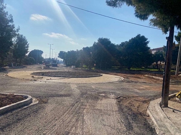 Συνεχίζονται οι εργασίες κατασκευής κυκλικών κόμβων  στις επικίνδυνες διασταυρώσεις των Θρακομακεδόνων