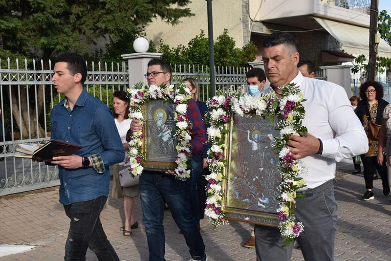 Με κατάνυξη γιόρτασε η Φυλή τον Άγιο Ιωάννη τον Θεολόγο της