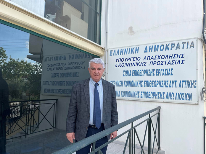Θανάσης Μπούρας, υποψήφιος βουλευτής ΝΔ Δυτική Αττική: Έδωσε λύση στη στέγαση υπαλλήλων της Διεύθυνσης Κοινωνικής Επιθεώρησης που δέχθηκε εμπρηστική επίθεση