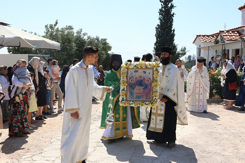 Ι.Μ. Αγίων Κυπριανού και Ιουστίνης Φυλής: Τίμησε τον εορτασμό του Αγίου Πνεύματος στην Ιερά Μονή Αγγέλων
