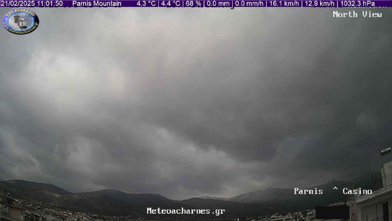 Meteoacharnes: Μερική επιδείνωση του καιρού Βορείου ρεύματος, με νιφαδόπτωση στα πιο χαμηλά. Η πρόγνωση για Αχαρνές, Ίλιον & Φυλή