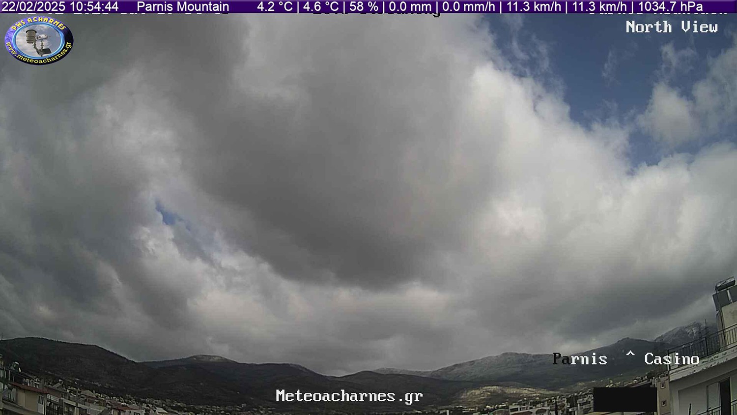 Meteoacharnes: Έκτακτη ενημέρωση για την εξέλιξη του καιρού – Στους 2 βαθμούς οι Αχαρνές, 0 στη Φυλή