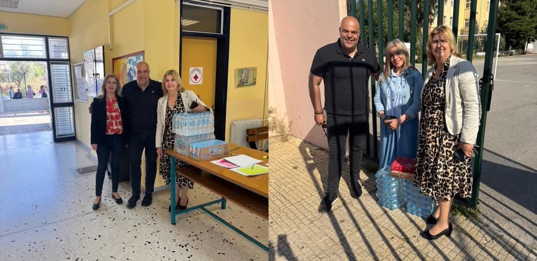 Ωνάσεια σχολεία στις Αχαρνές: Δίπλα στους μαθητές ο αντιδήμαρχος Παιδείας Νικόλαος Δαμάσκος