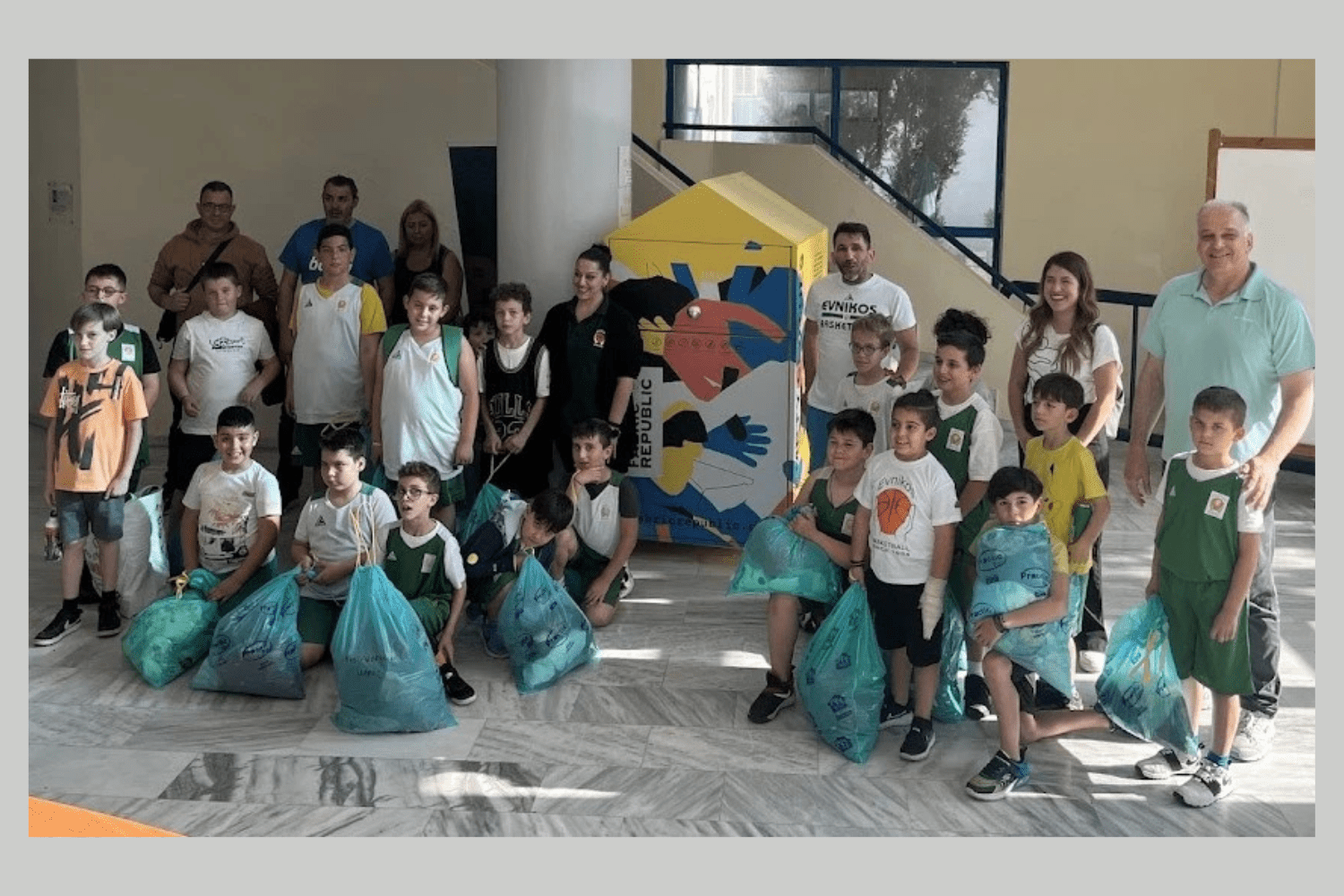 ΓΑΣ Εύνικος: Τρίποντα αλληλεγγύης και κυκλικής οικονομίας από τα τμήματα Junior & U11 αγοριών