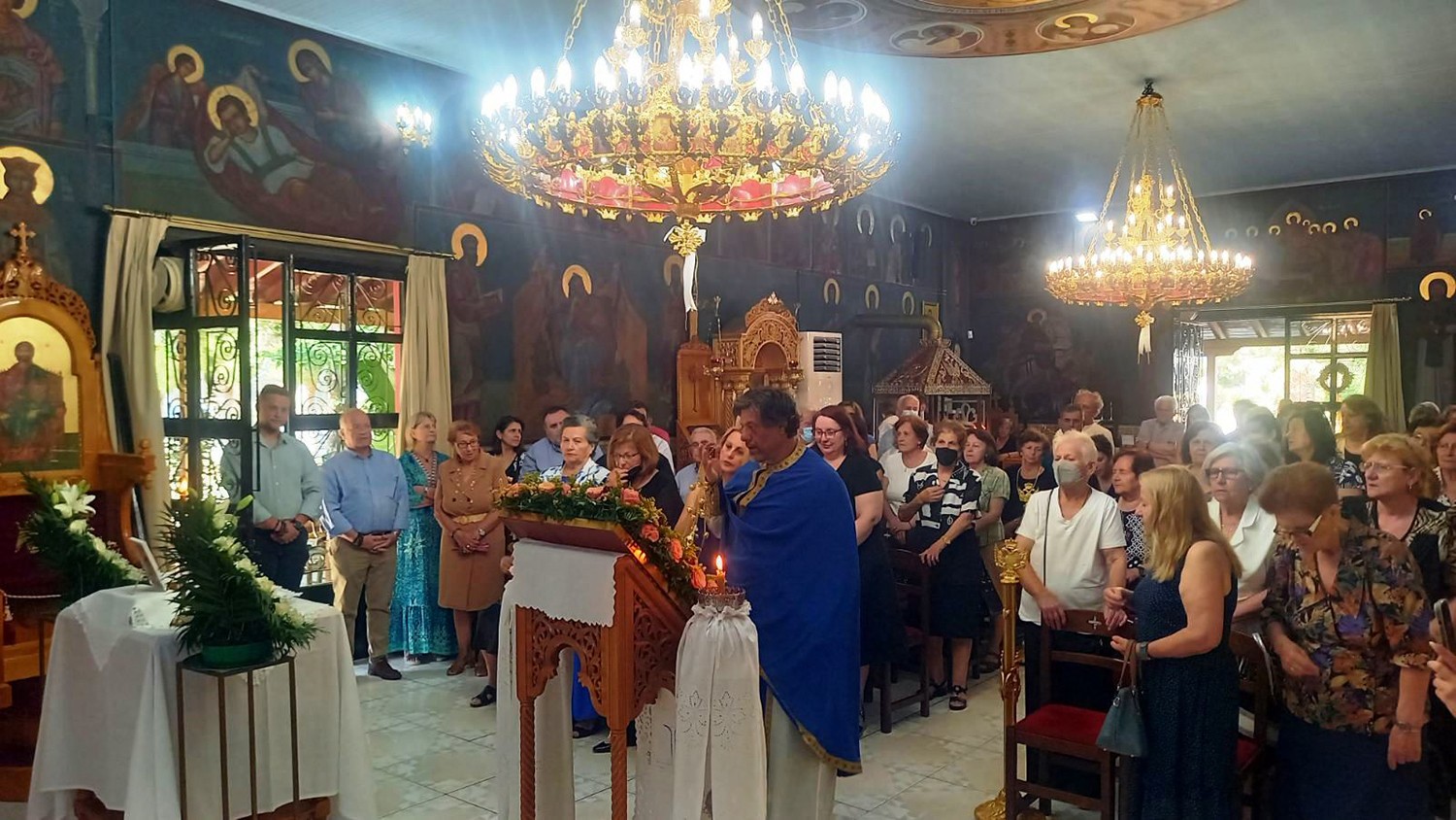 Με κατάνυξη γιόρτασε το Ζεφύρι τους Αγίους Πάντες στον Ι.Ν. Αγίου Στυλιανού