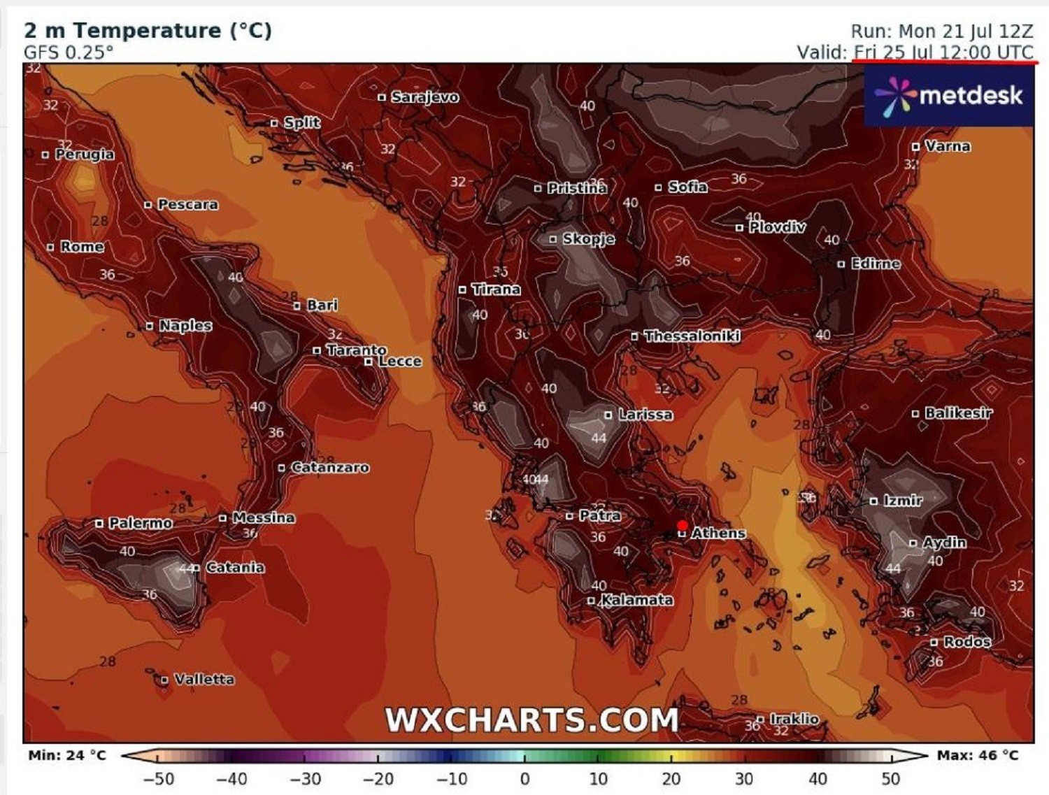 Meteoacharnes: Νέα μικρή άνοδος στη θερμοκρασία σήμερα και τοπικά και στην Επικράτεια. Παράταση παίρνει ο καύσωνας. Η πρόγνωση για Αχαρνές, Ίλιον & Φυλή