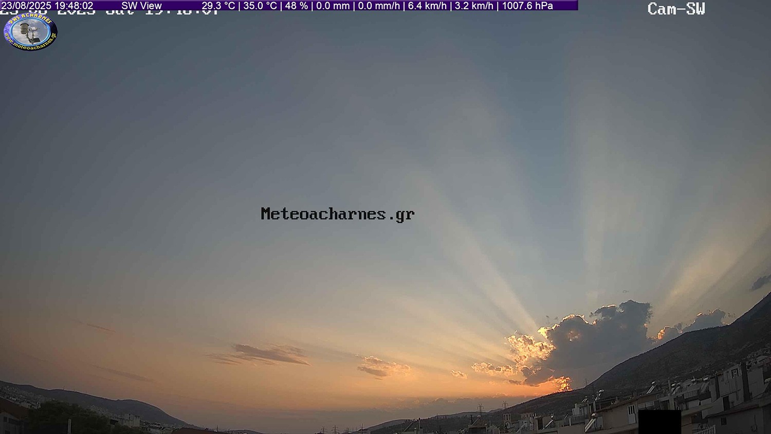 Meteoacharnes: Με μικρή άνοδο στη θερμοκρασία θα φύγει ο Αύγουστος. Μέτριο το μελτέμι μας κρατά «χαμηλά» μέχρι τότε. Η πρόγνωση για Αχαρνές, Ίλιον & Φυλή