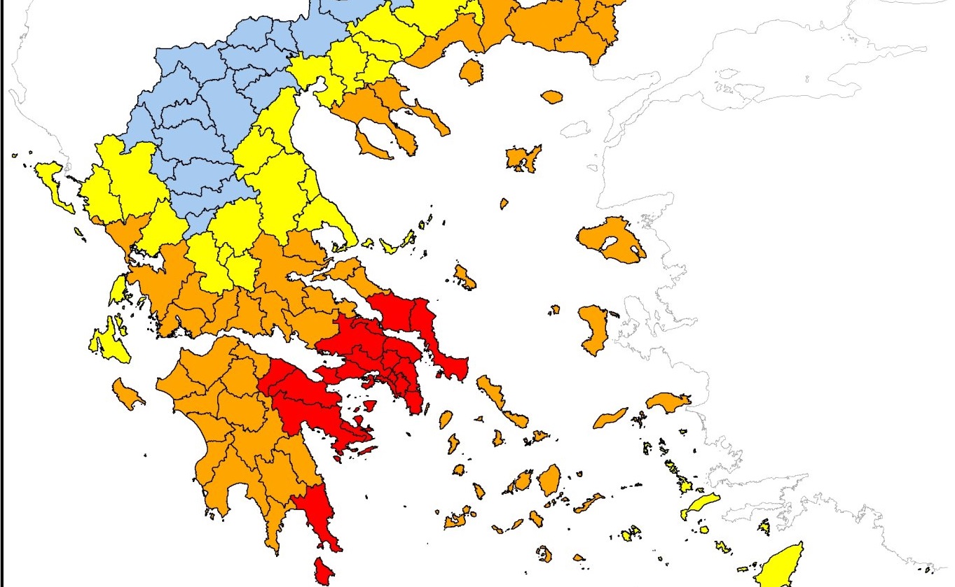 Ακραίος κίνδυνος πυρκαγιάς – Κατάσταση Συναγερμού στην Αττική για αύριο Παρασκευή – Σε επιφυλακή για την Πάρνηθα