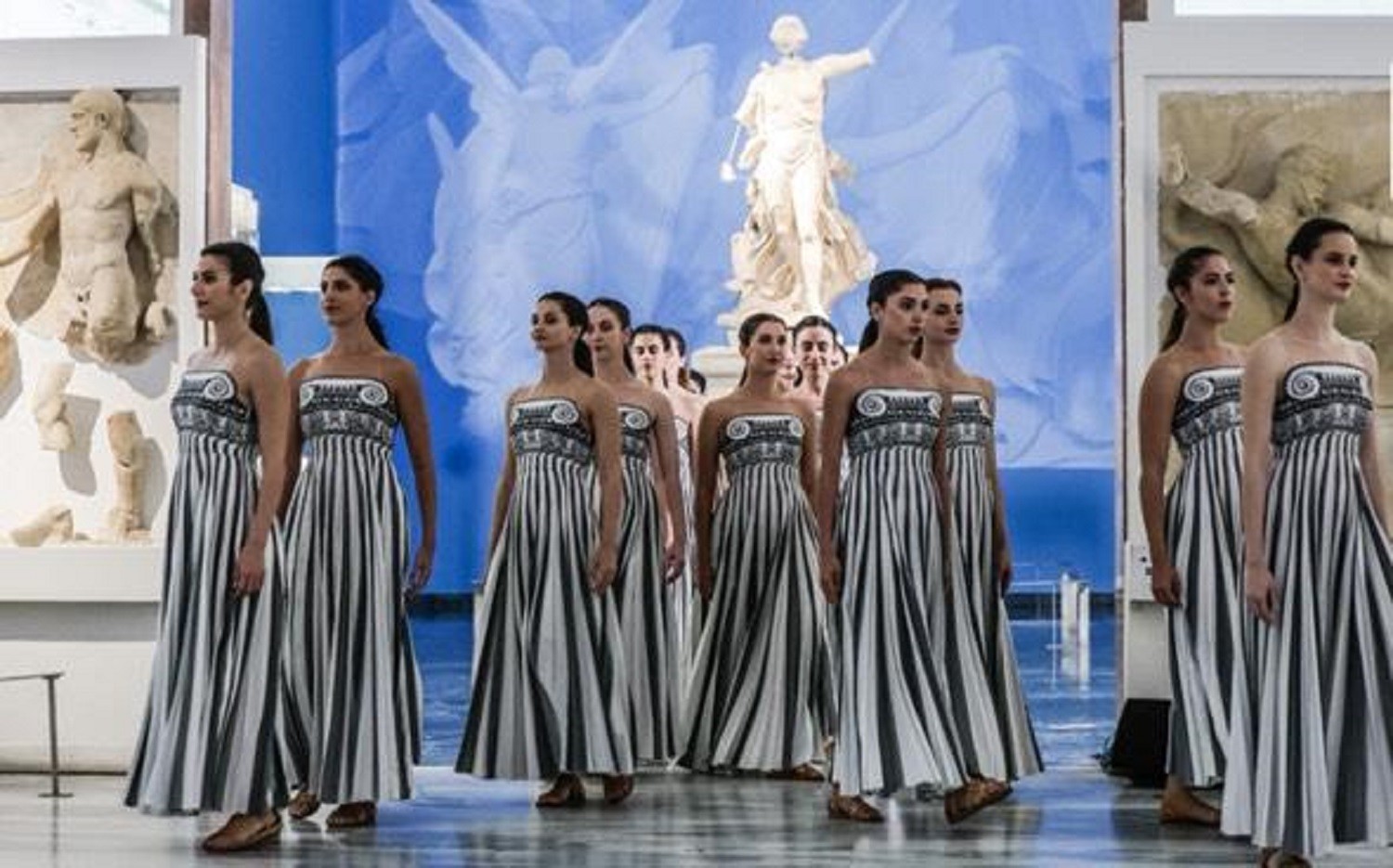 Η Μαρία Μπόσδα από τις Αχαρνές έλαμψε στην τελετή αφής της Ολυμπιακής Φλόγας στην Αρχαία Ολυμπία