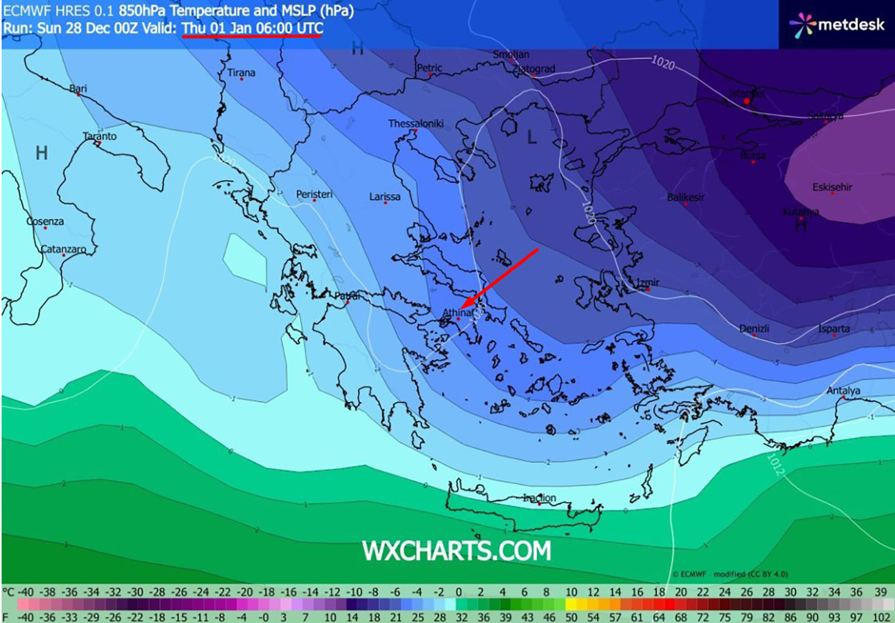 Meteoacharnes: Ο λίγος υετός θα «οργανώσει» τις χιονοπτώσεις. Χιονιάς εξπρές.  Σημαντική πτώση στη θερμοκρασία. Η πρόγνωση για Αχαρνές, Ίλιον & Φυλή