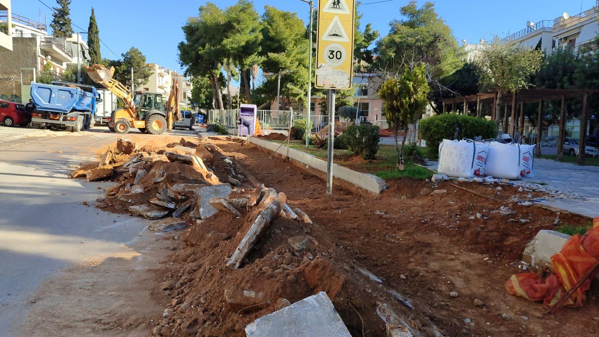 Πετρούπολη: Εργασίες βελτίωσης της προσβασιμότητας στην πλατεία των οδών Βούτσαλη & Κωνσταντινουπόλεως