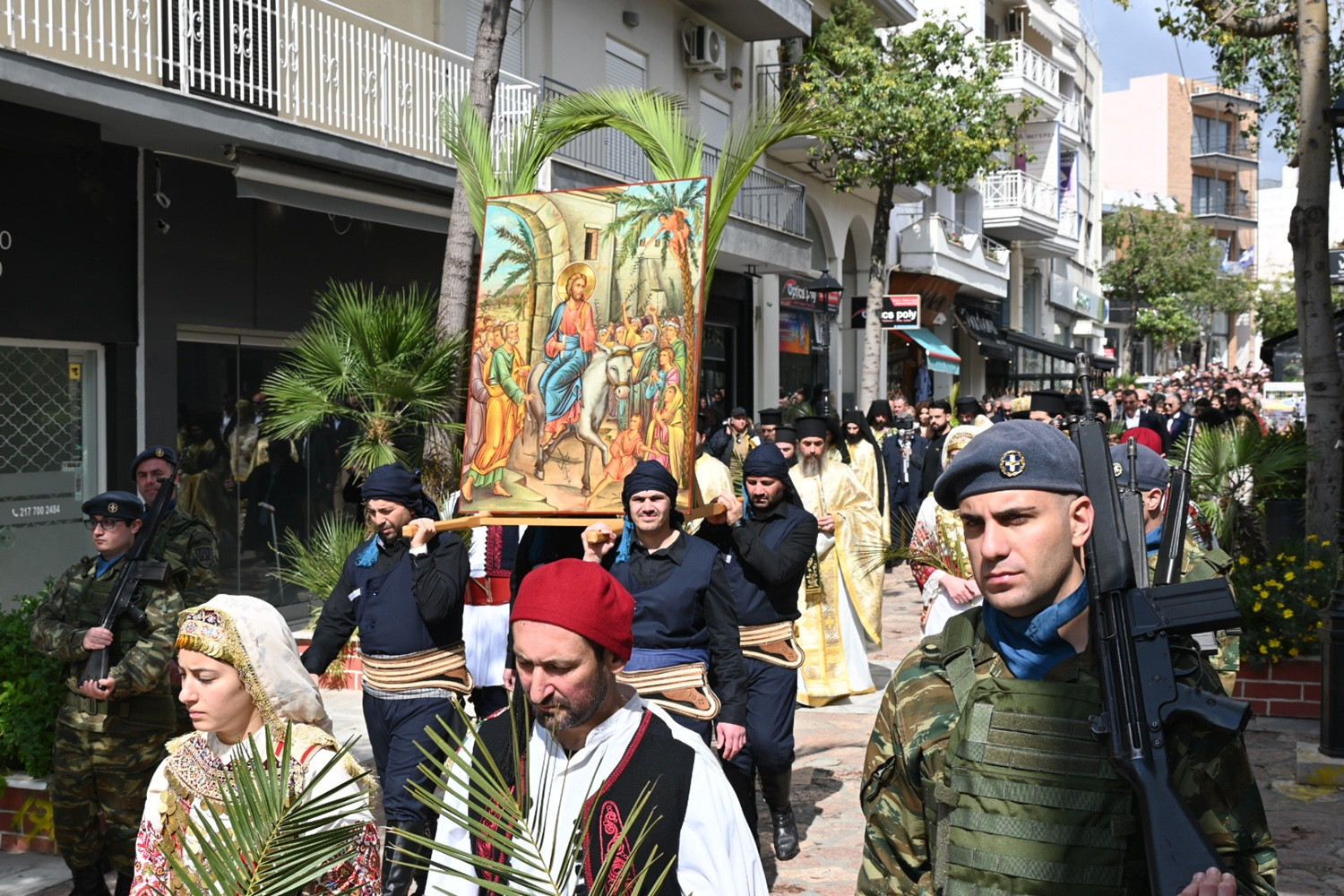 Αχαρνές: Με κατάνυξη η Κυριακή των Βαΐων – Κατάθεση στεφάνων για την έξοδο του Μεσολογγίου