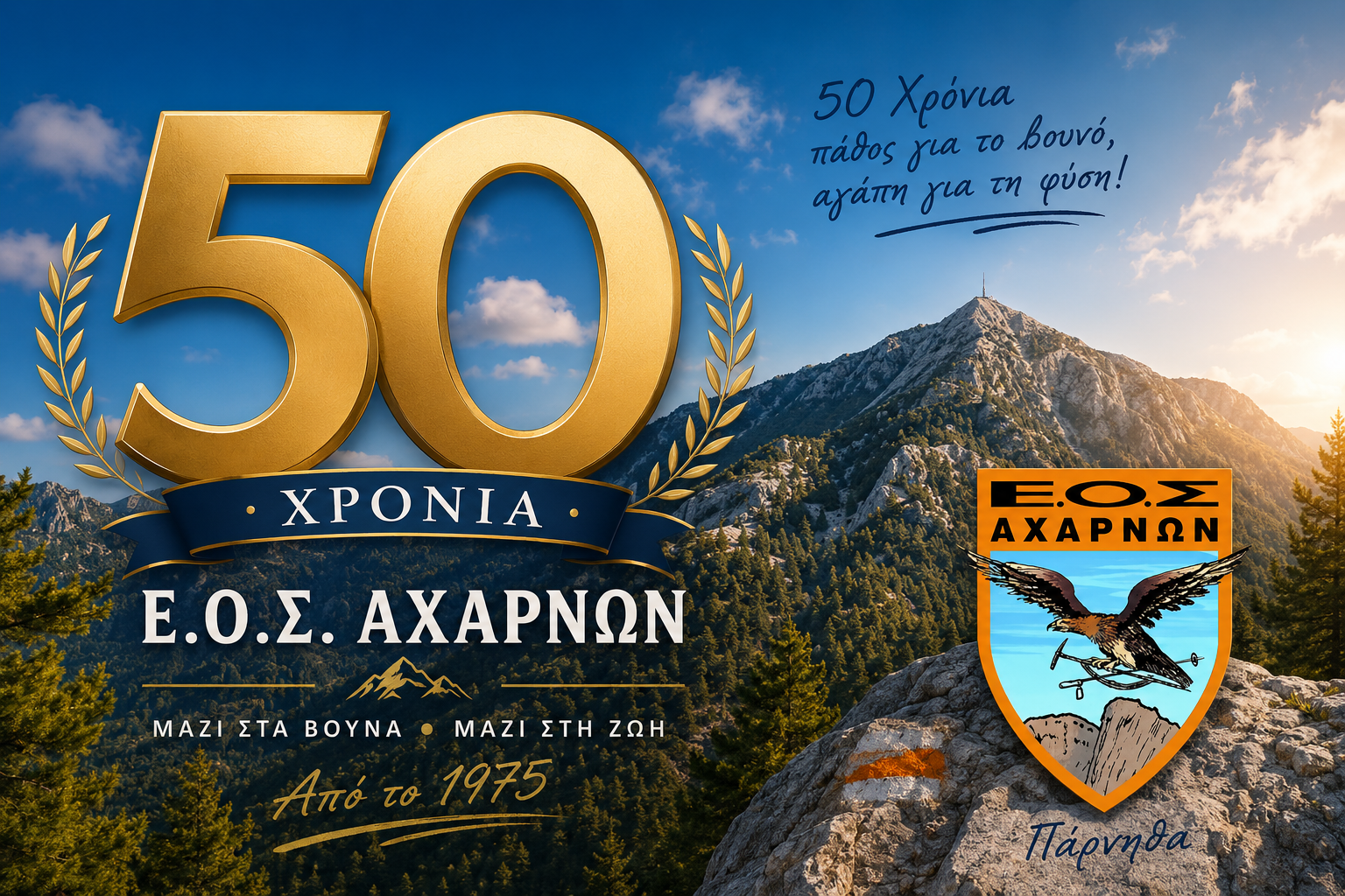 50 χρόνια Ε.Ο.Σ. Αχαρνών: Δημόσια πρόσκληση για Φωτογραφικό αφιέρωμα στην Πάρνηθα