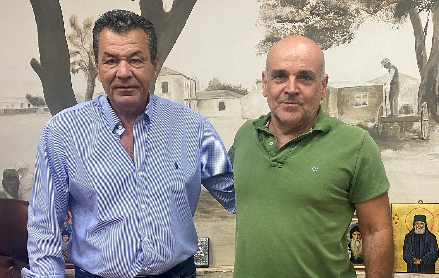 Αυτοδιοίκηση και ενεργειακές κοινότητες στο επίκεντρο συνάντησης του Χρήστου Παππού με τον πρώην δήμαρχο Ελευσίνας Γιώργο Τσουκαλά