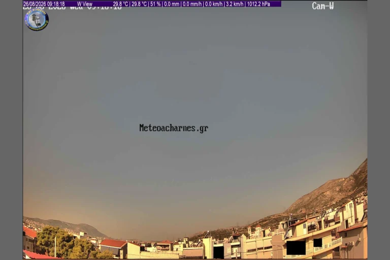 Meteoacharnes: Παραμένει κοντά στους 38 βαθμούς η μέγιστη θερμοκρασία με εξασθενημένο το μελτέμι. Η πτώση που έρχεται. Η πρόγνωση για Αχαρνές, Ίλιον & Φυλή