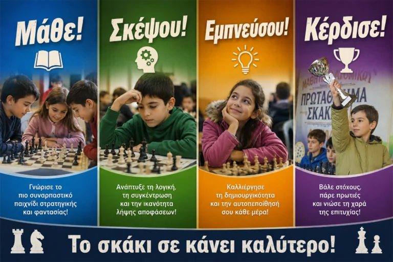 Σκακιστικός Όμιλος Άνω Λιοσίων «Τριαντάφυλλος Σιαπέρας»: Ξεκίνησαν τα μαθήματα Σκακιού